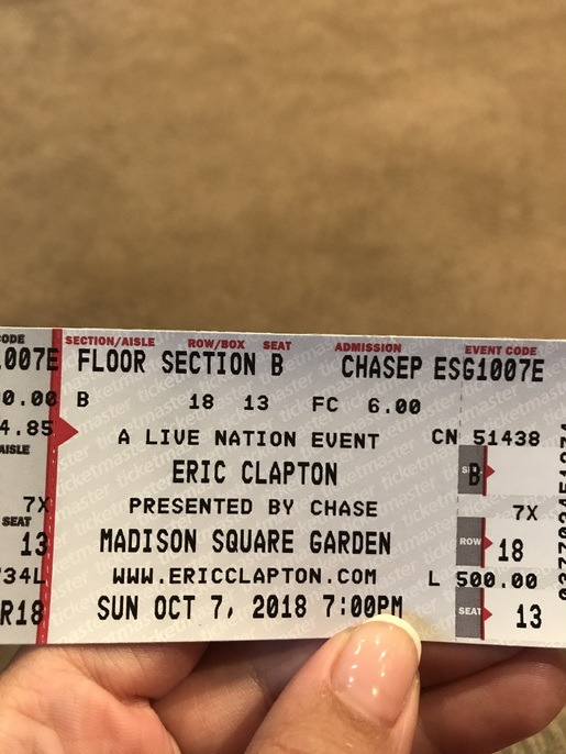 Sale Floor Seat Eric Clapton Sunday Oct 7th Msg Marisapuzo