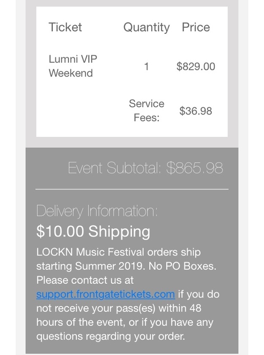 LOCKN VIP 3 Day at 'lumni price | | CashorTrade.org Face Value Tickets