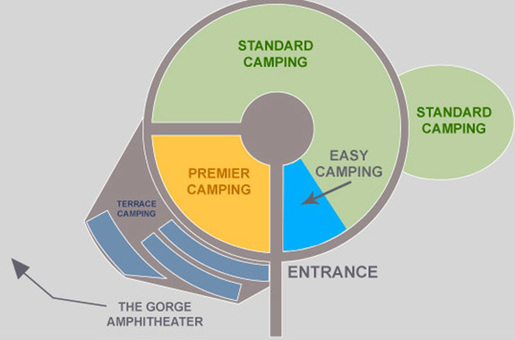 Gorge Seating Chart Dave Matthews Band